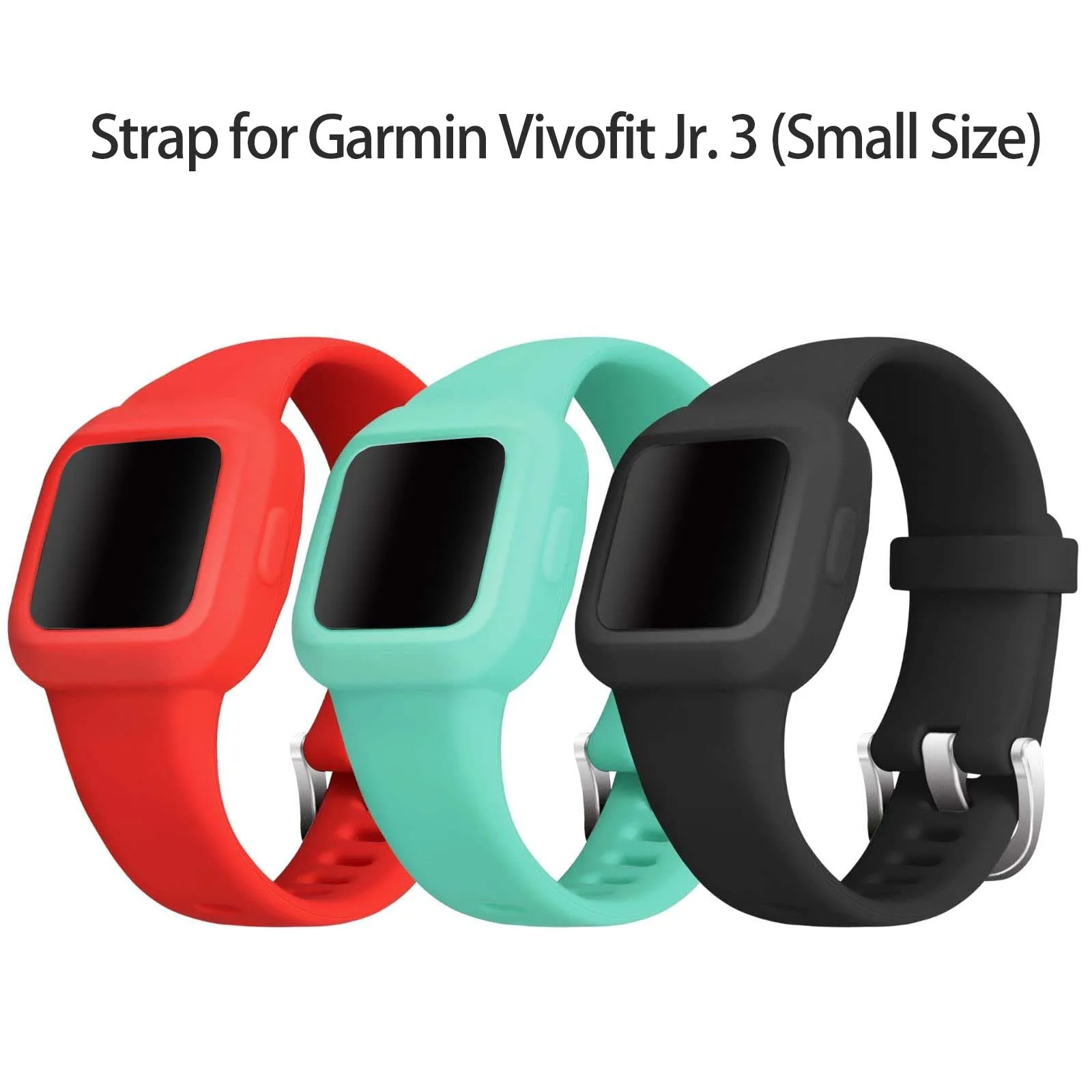 Small Size Compatible with Garmin Vivofit Jr.3 Bands, Soft Sport Silicone Wristbands Compatible with GarminFit Jr.3