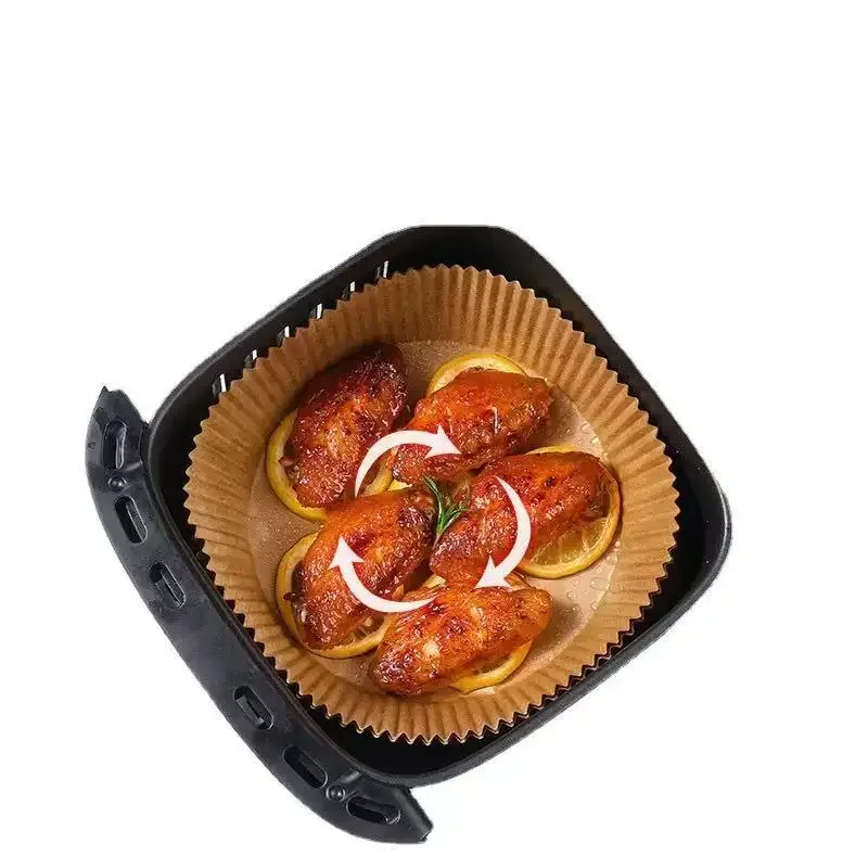 Air fryer special paper baking tray paper for household food baking, oil proof paper bowl, multifunctional kitchen baking, oil a - Detail 1