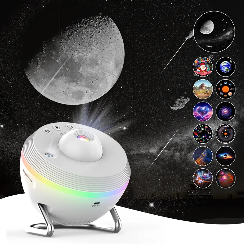 

13 in 1 Meteor Projector Night Light Galaxy Projector 360° Rotate Star Projector For Room Decorative Planetarium Projector Lamp