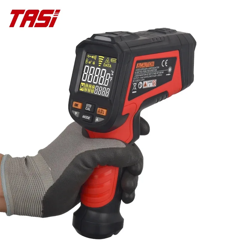 

For Sea Shipping, CustomizedTASI TA603A Best Selling Digital Non-Contact Infrared Thermometer -32-1080C 12:1 DS 6 Color Palettes