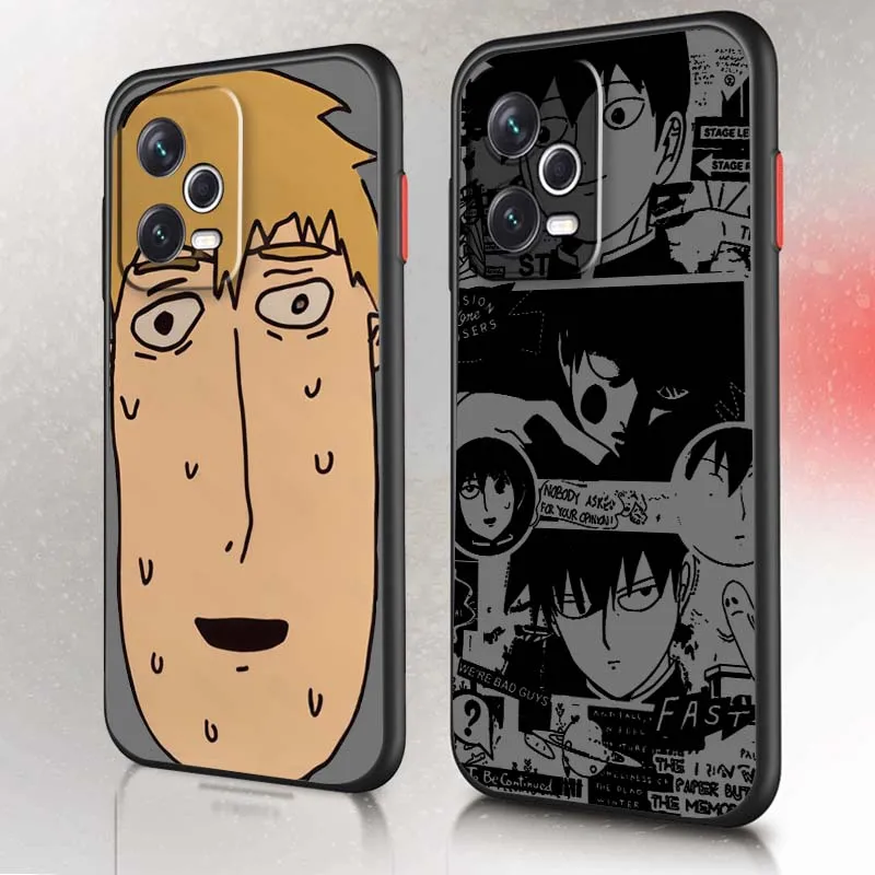 

Mob Psycho 100 Popular Anime Phone Case For Xiaomi Redmi 14C 13C 13 12C 11A 10A K70 K60 K50 K40 K30 K20 Frosted Translucent