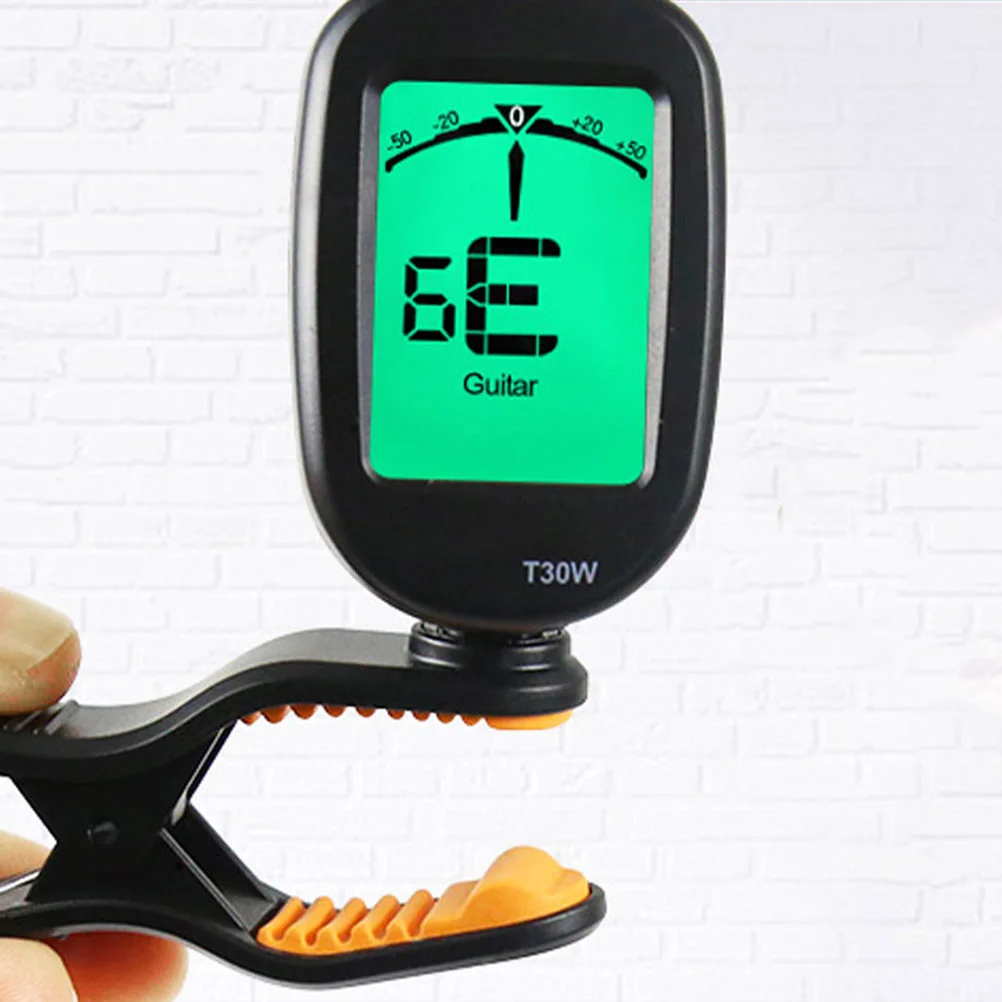 1 قطعة موالف الغيتار دائم الإلكترونية المحمولة كليب على أداة ضبط آلة موسيقية رائعة موالف العملي