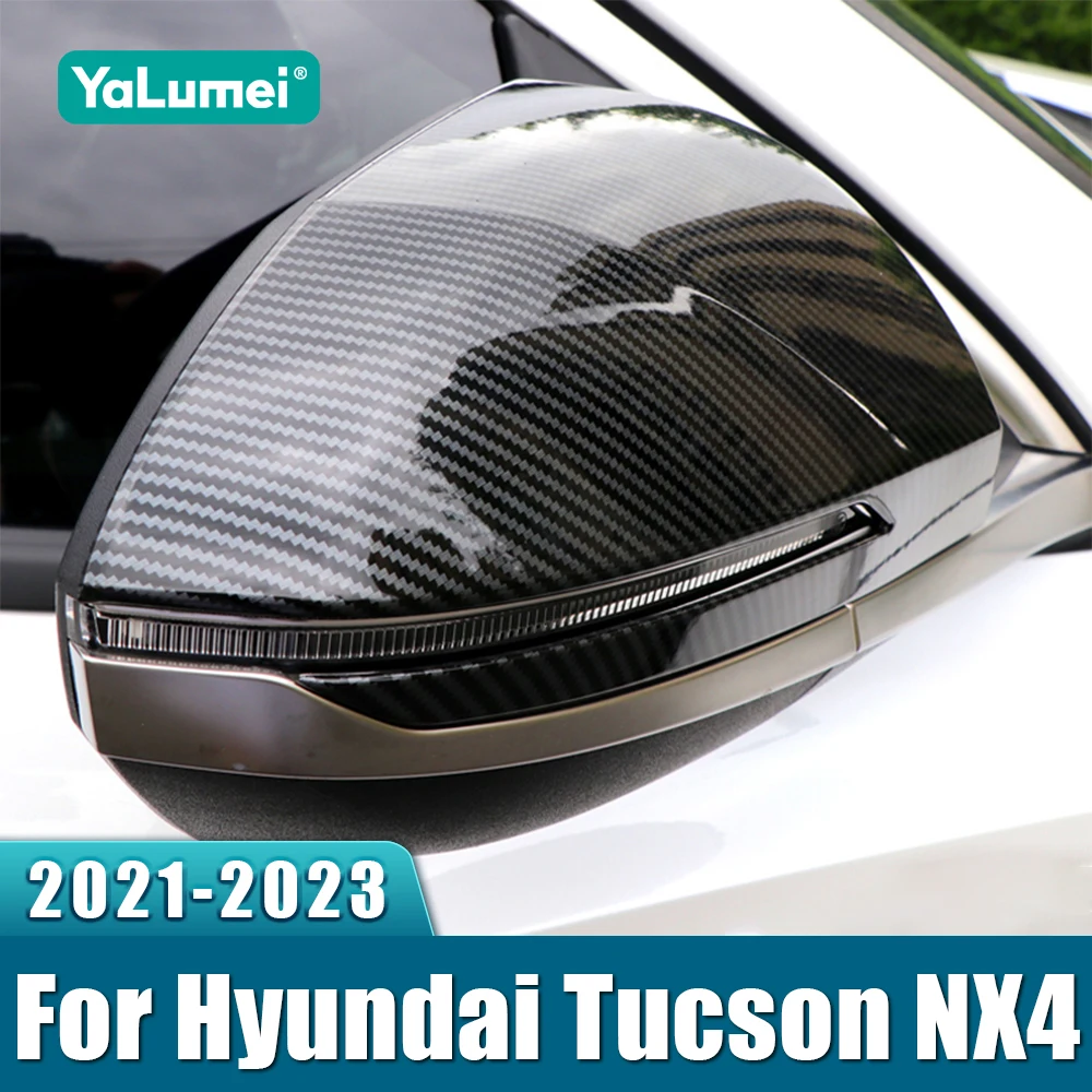 

Для Hyundai Tucson NX4 2021 2022 2023 Tucson Hybrid N Line автомобильное зеркало заднего вида, боковая крышка, накладка, молдинг, аксессуары