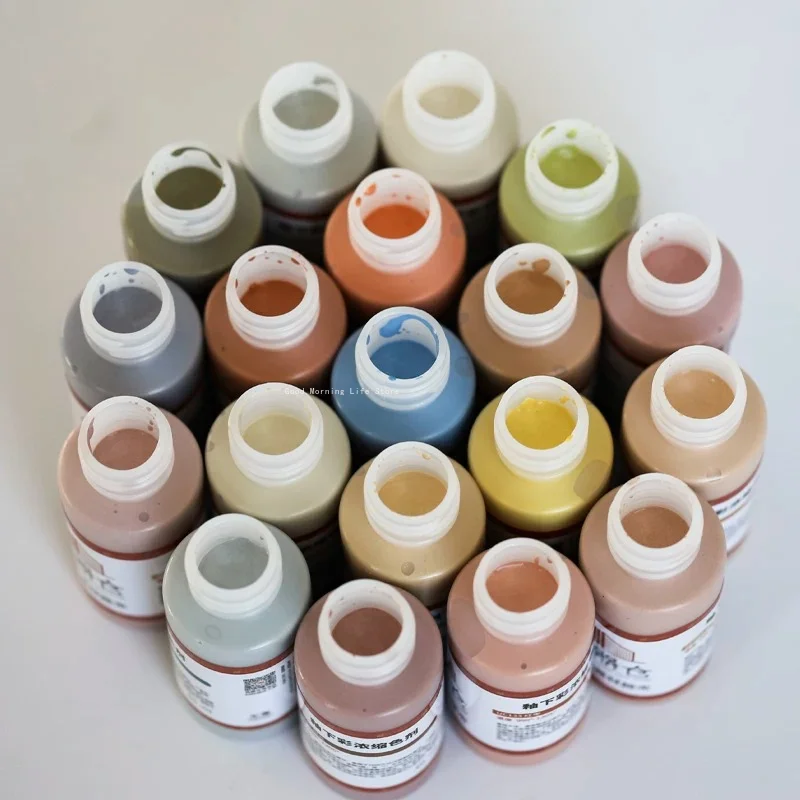 Pottery Art Underglaze Painting Concentration Colorant High Temperature Painting Pigment Handmade Draw Ceramic Lead-free 60ML