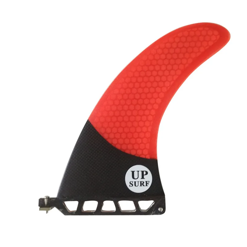 6/7/8/9 inch Quilha Central Fin For Sup Single Fin Red Honeycomb Fiberglass Longboard Fin Paddleboard Fin Surf Accessories