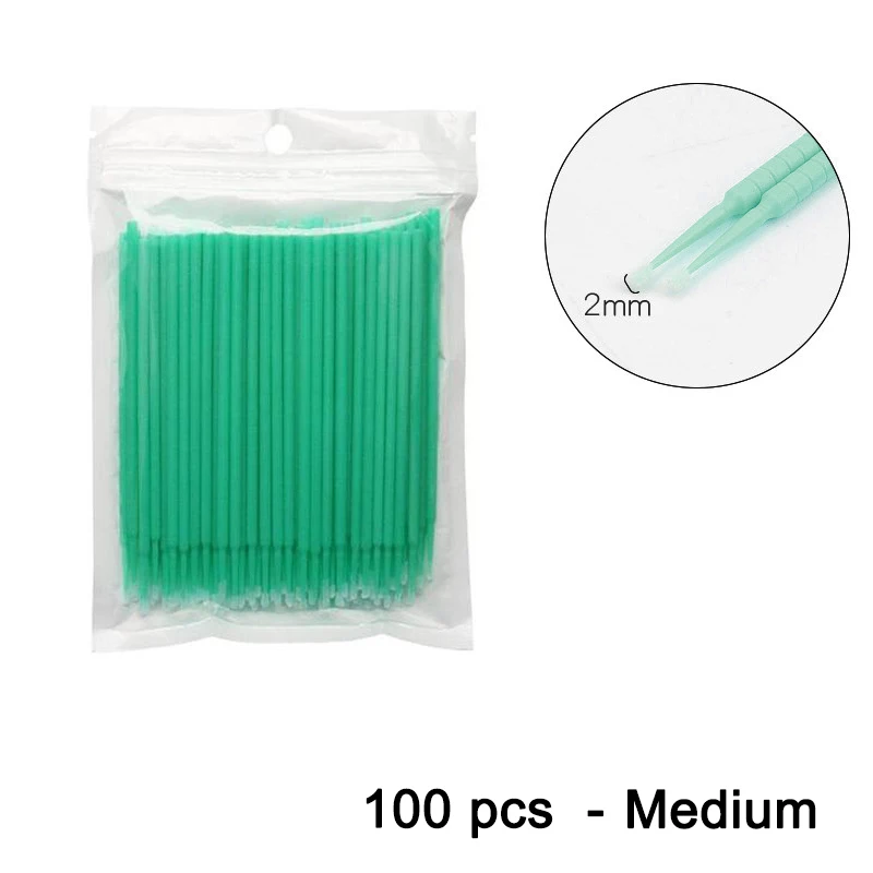 100 stücke Auto Ausbesserung Farbe Micro Pinsel Feine Spitze Schwarz Lila Auto Wartung Werkzeug Pinsel Einweg Mini Auto Detaillierung Pinsel
