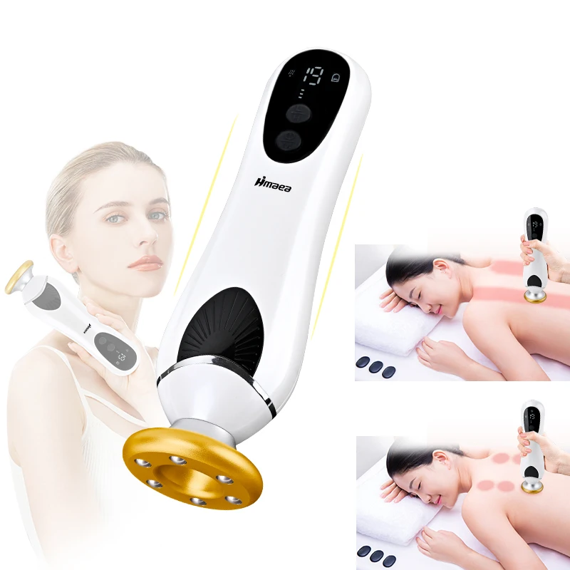 Electric scraping machine cupping machine meridian hot compress detoxification high-frequency vibration weight loss body massage