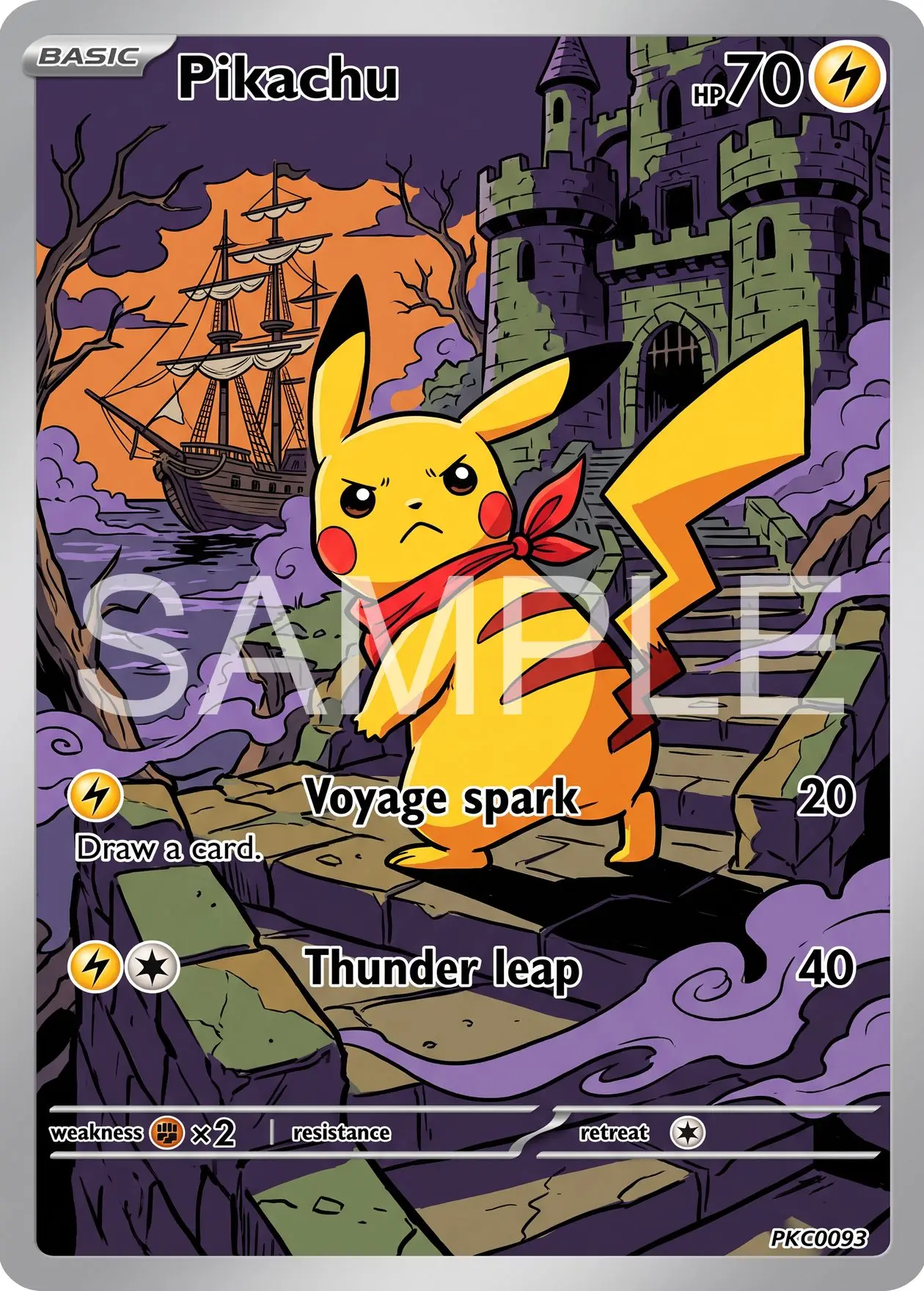 7Pcs PKM Cards PTCG Pirate Adventure Anime Style Gengar Mimikyu Umbreon Tyranitar Garchomp Sylveon Art Collection Cards PTCG
