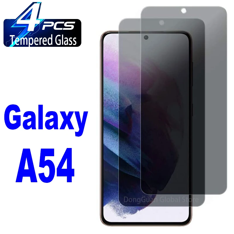 

2Pcs/4Pcs Anti Spy Tempered Glass For Samsung Galaxy A54 Screen Protector Privacy Glass Film