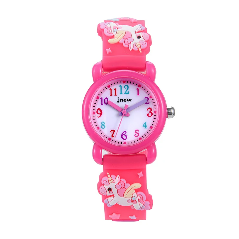 Children's watches, girls, elementary school students, cute and fashionable unicorn quartz watches, wristwatches, clocks C13