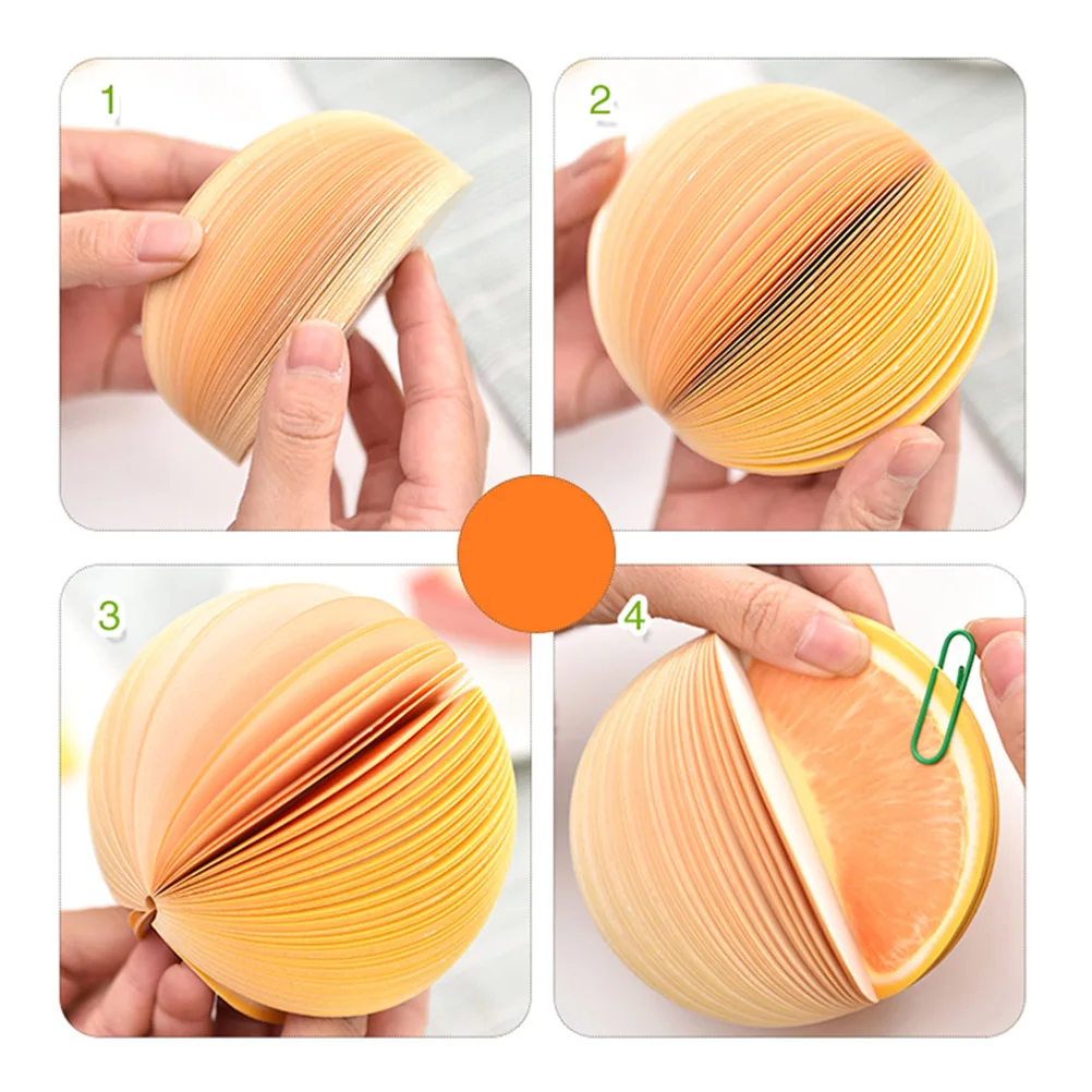 

Colorful Fruit Shaped Repositionable Memo Notebooks Cute Reminder Paper Notes for Home Office School