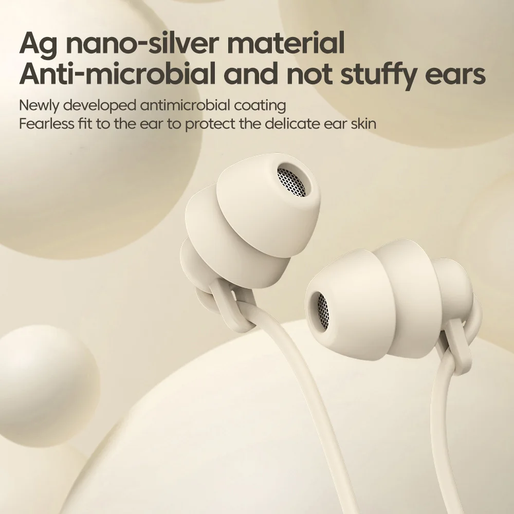 3.5MM/Type C Wired Earphone In-Ear Sleeping Headphone Noise Cancelling Handsfree Headset USB C Jack Earbuds For iPhone15 Samsung
