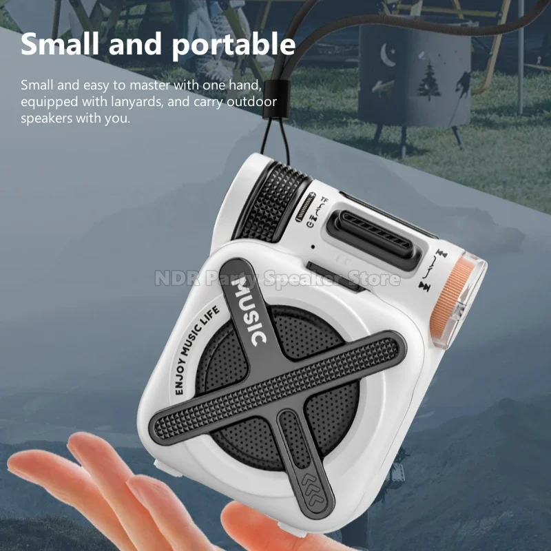 Kreatywny Bezprzewodowy Subwoofer Stereo Hi-Fi Bezprzewodowe Głośniki Bluetooth Odtwarzacz Muzyki Mini Głośniki Zewnętrzne Małe Stalowe Dzwony