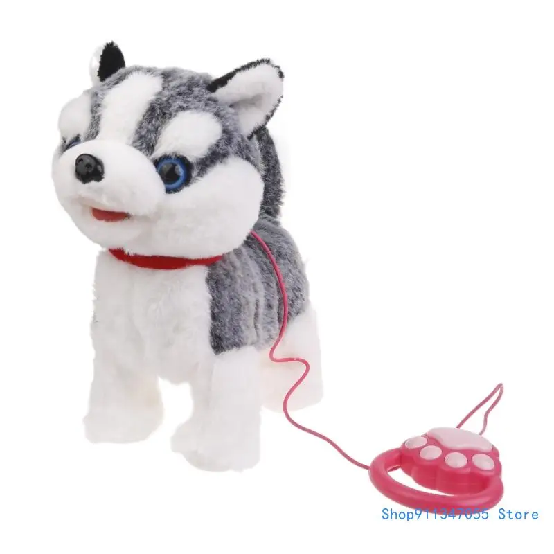 

Leash Electric Walking Dog Toy Simulation Singing Puppy Toy Barking Plush Dog Toy Baby Craw Learning Toy Toddler Drop shipping