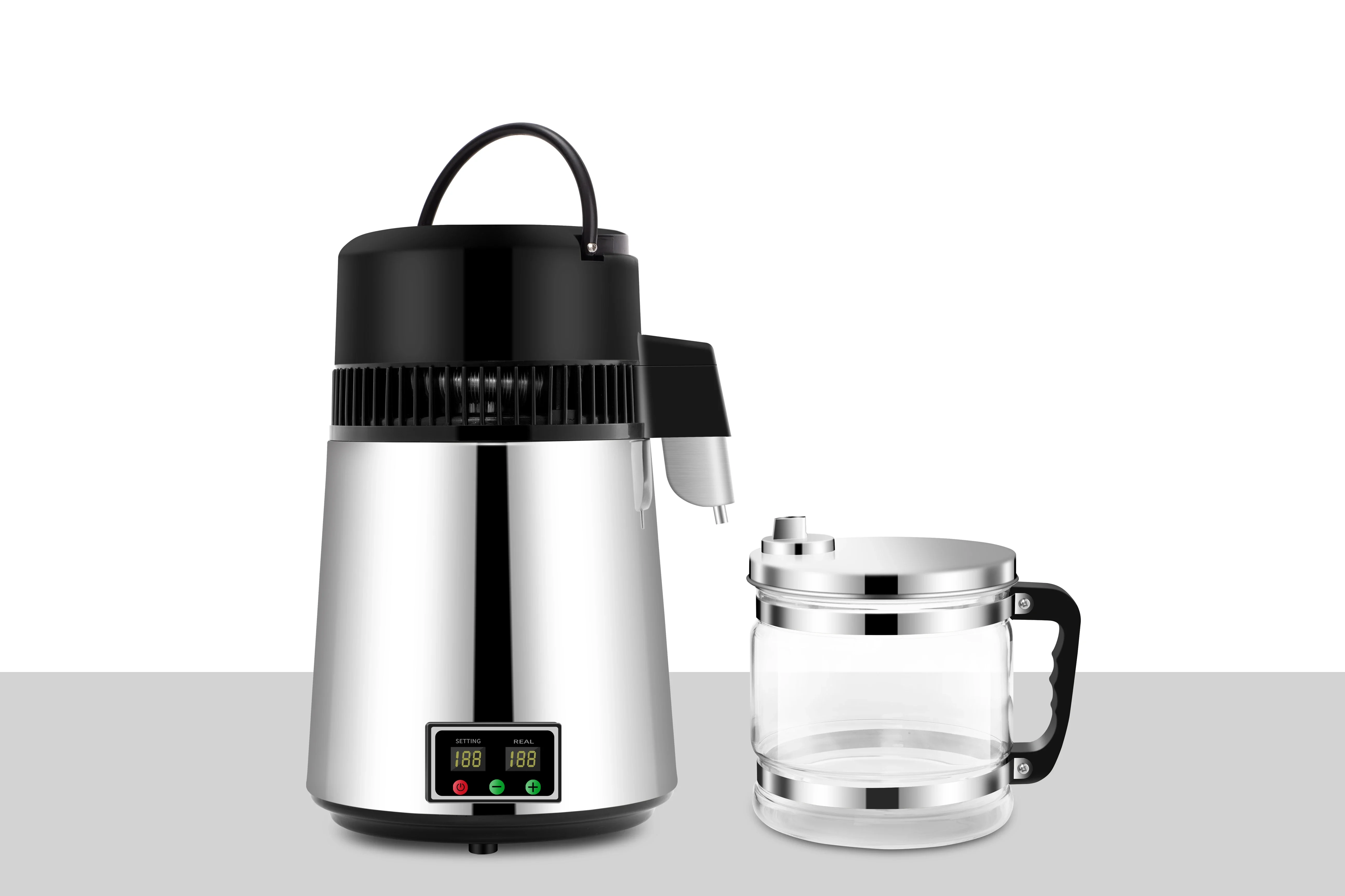 الجملة 4L المنزل تقطير المياه النقية الفولاذ المقاوم للصدأ آلة المياه المقطرة موزع تصفية التقطير تنقية