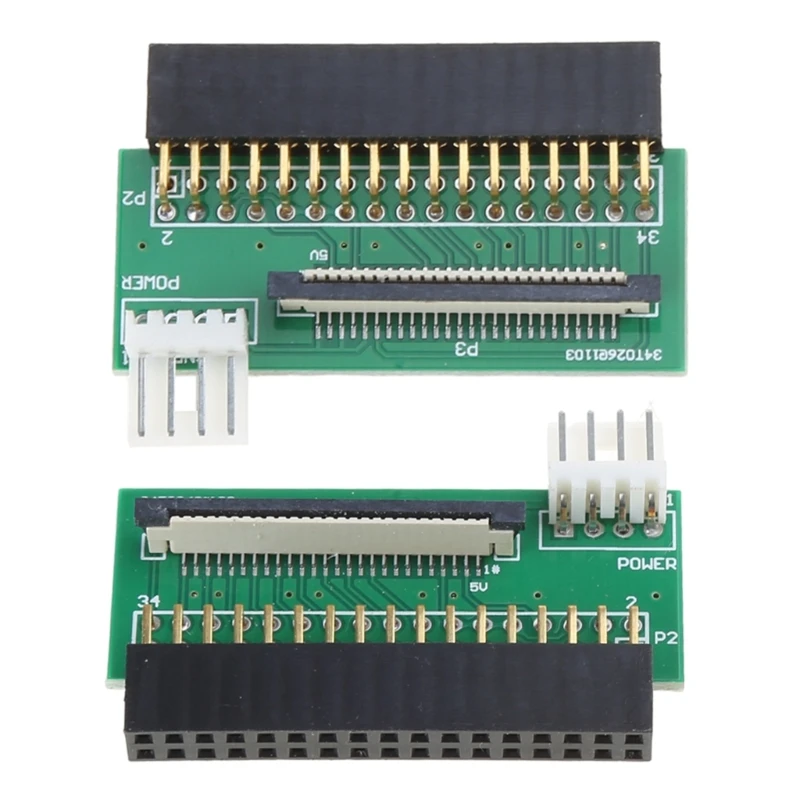 Placa conversora PCB 34 pinos para conector unidade adaptador extensão 26 pinos