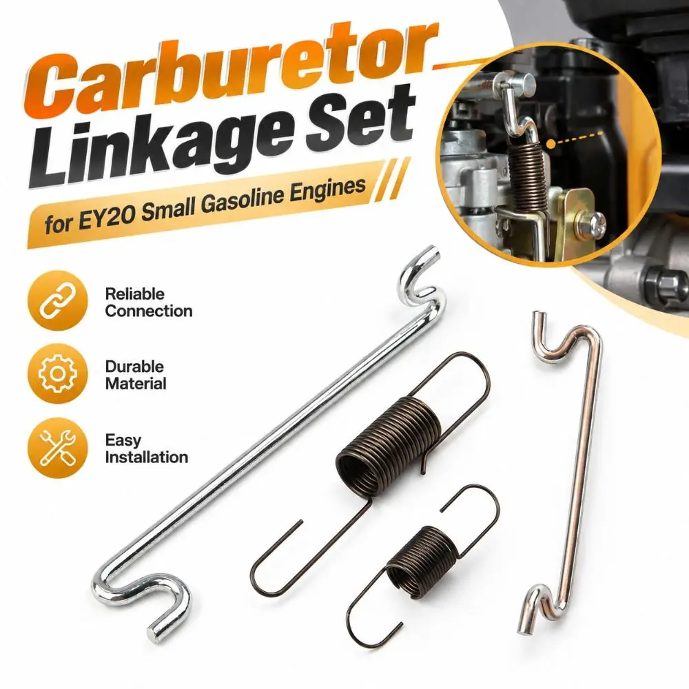 Metal Carburetor Linkage Set Coiled Spring Hooked Ends Return Spring Set Replacement Part Mechanical Linkage