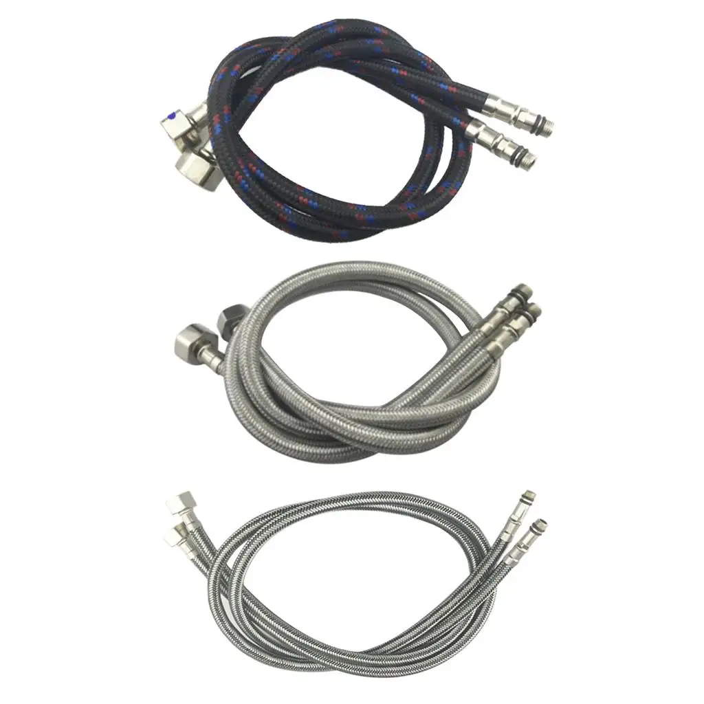 Stainless Steel Shower Hose Extension Universal Fit High Pressure Water Tube Connector for Home Improvement