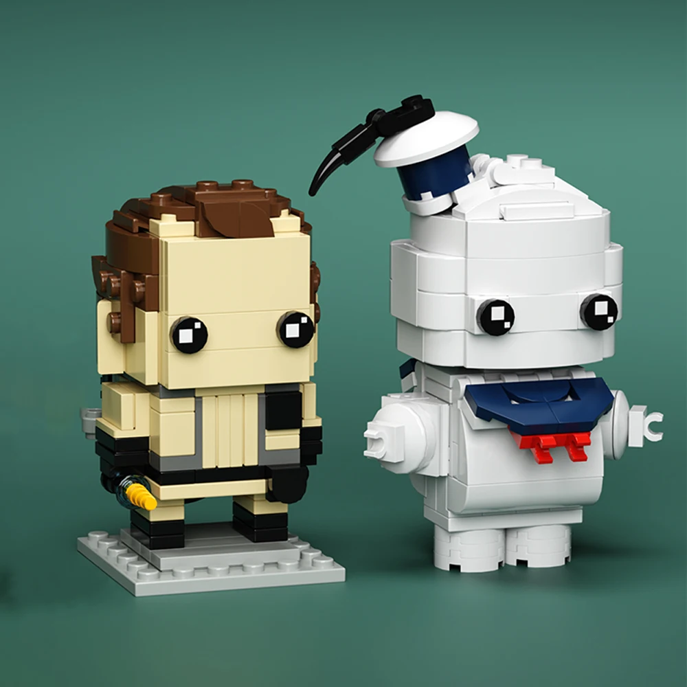 

MOC Movie G-Ghostbusterseds Brickheadz Marshmallow Action Figure Building Blocks for DIY Christmas Gift Idea Education Toys