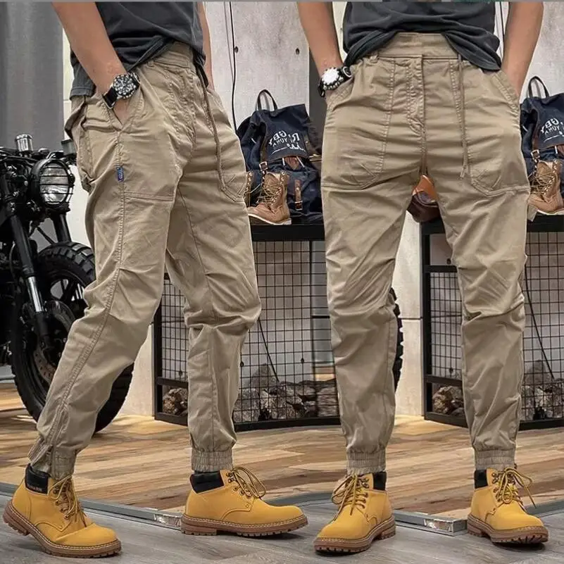 

Man Harem Y2k Tactical Military Cargo Pants for Men 2024 High Quality Outdoor Hip Hop Work Stacked Slacks Trousers w674