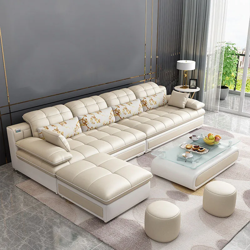 Modern Nordic Living Room Sofas Futon Sectional Corner Puffs Luxury Living Room Sofas Designer Lounge Muebles Home Furniture