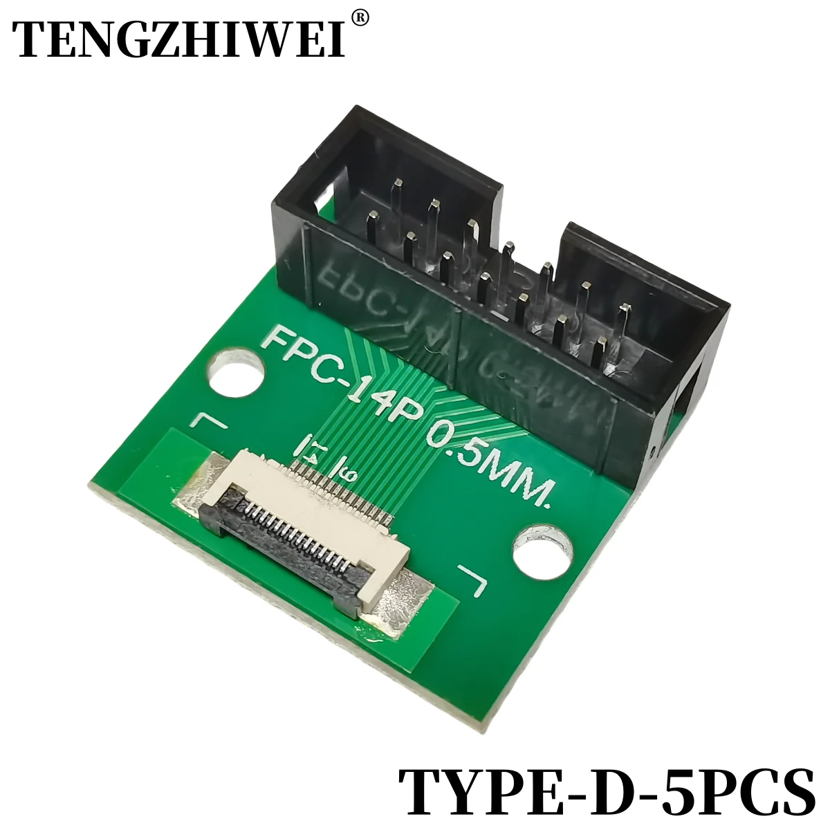 5 шт., плата адаптера FFC/FPC 0,5 мм-14P до 2,54 мм