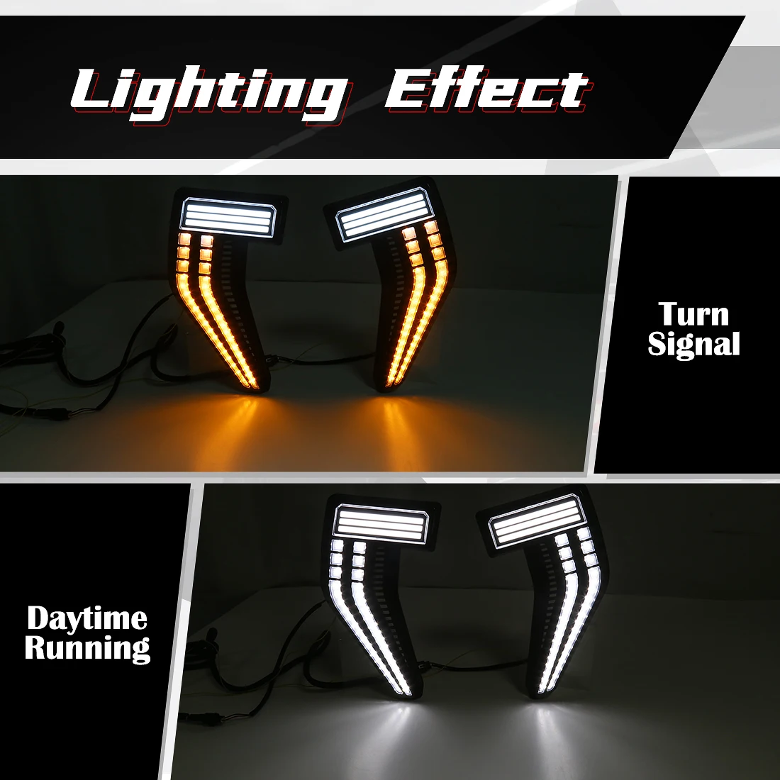 

Side Marker For Ford F150 Raptor 2020 2021 2022 2023 Car LED Sequential Turn Signal Lights Fender Position Lamp White Yellow 12V