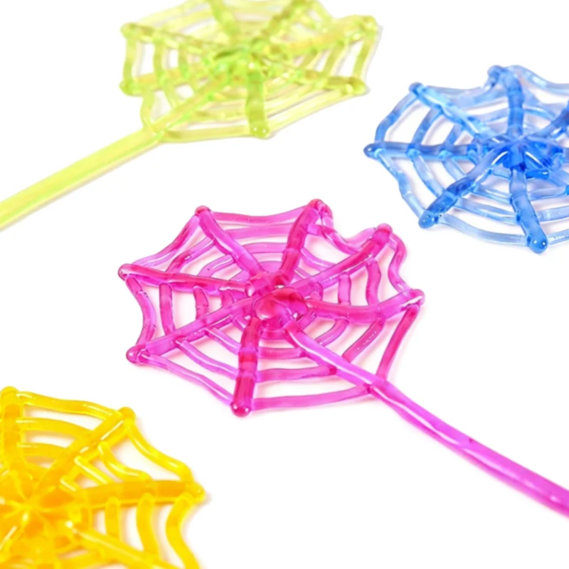 6/12/24/36 Stück Dehnbares Klebriges Spinnennetz-Spielzeug Elastisches Spinnennetz Quetschbares Stressabbau-Spielzeug für Kinder Partygeschenk Geschenktüten-Füller – Detail 3