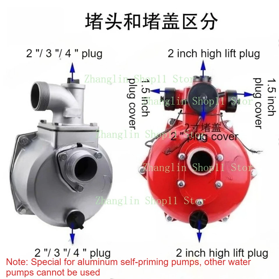 High Pressure Water Pump Cover Release Water Plug 2/3/4 