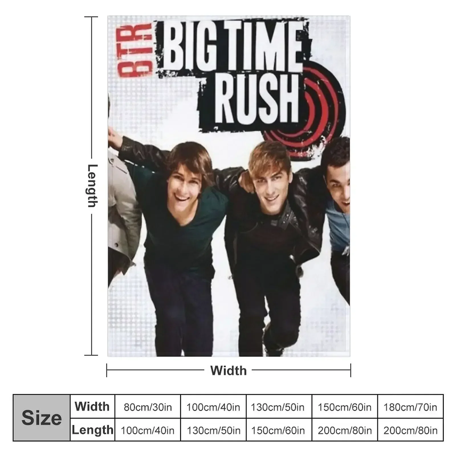 Big time Rush Throw Blanket Flannel Bed Fashionable Blankets