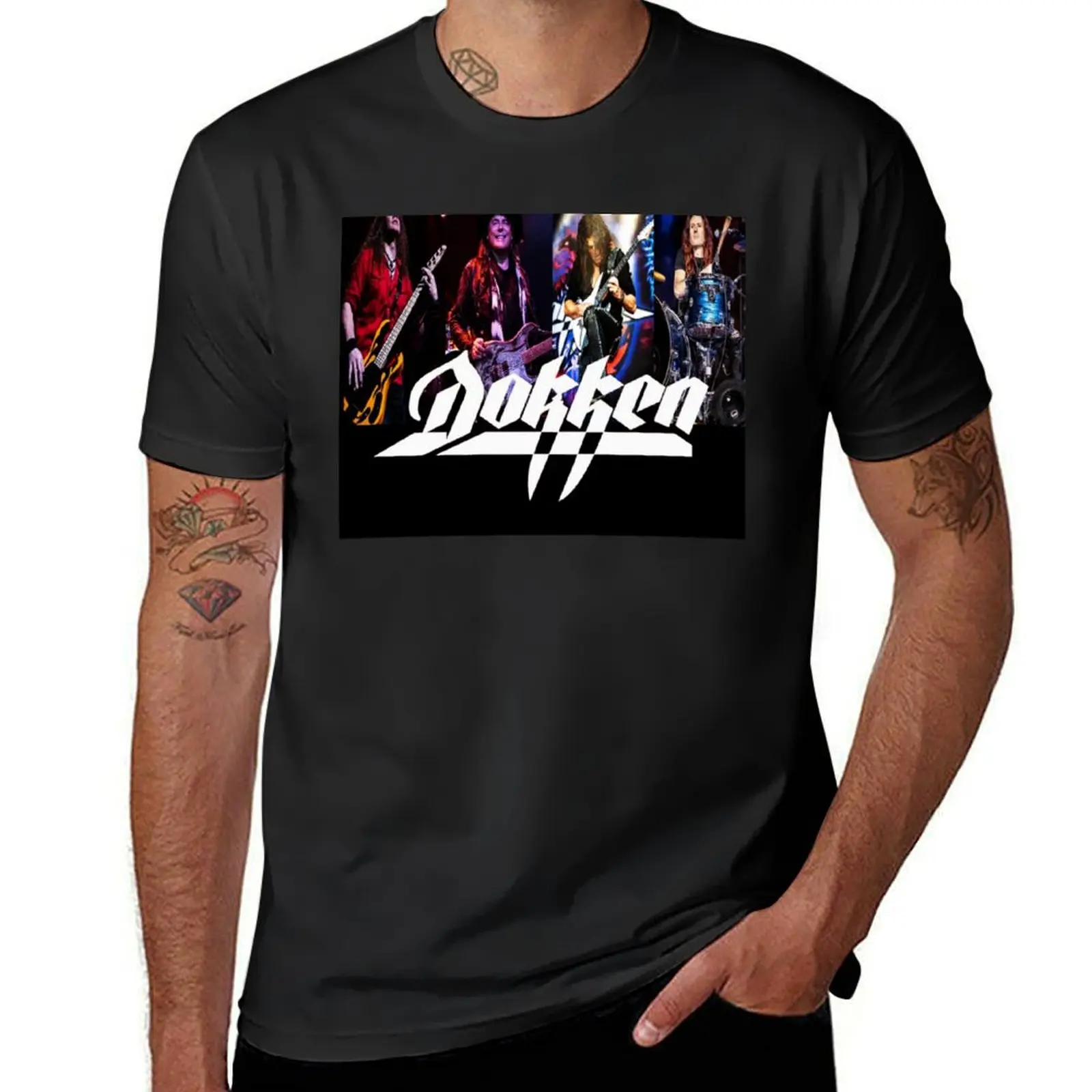 TREND MUSICIAN BY DOKKEN BAND T-Shirt shirts graphic tees summer clothes Blouse sports fans black t-shirts for men