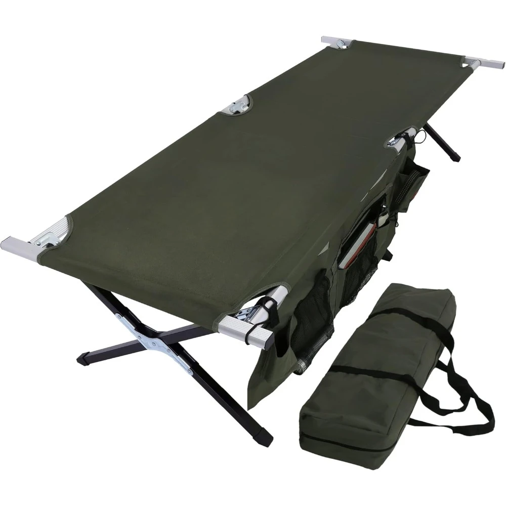 

Adult Hard Outdoor Camping Bed - Adult Elevated Foldable Bed and Camping Bed - XL Bed, Maximum 300 Pounds