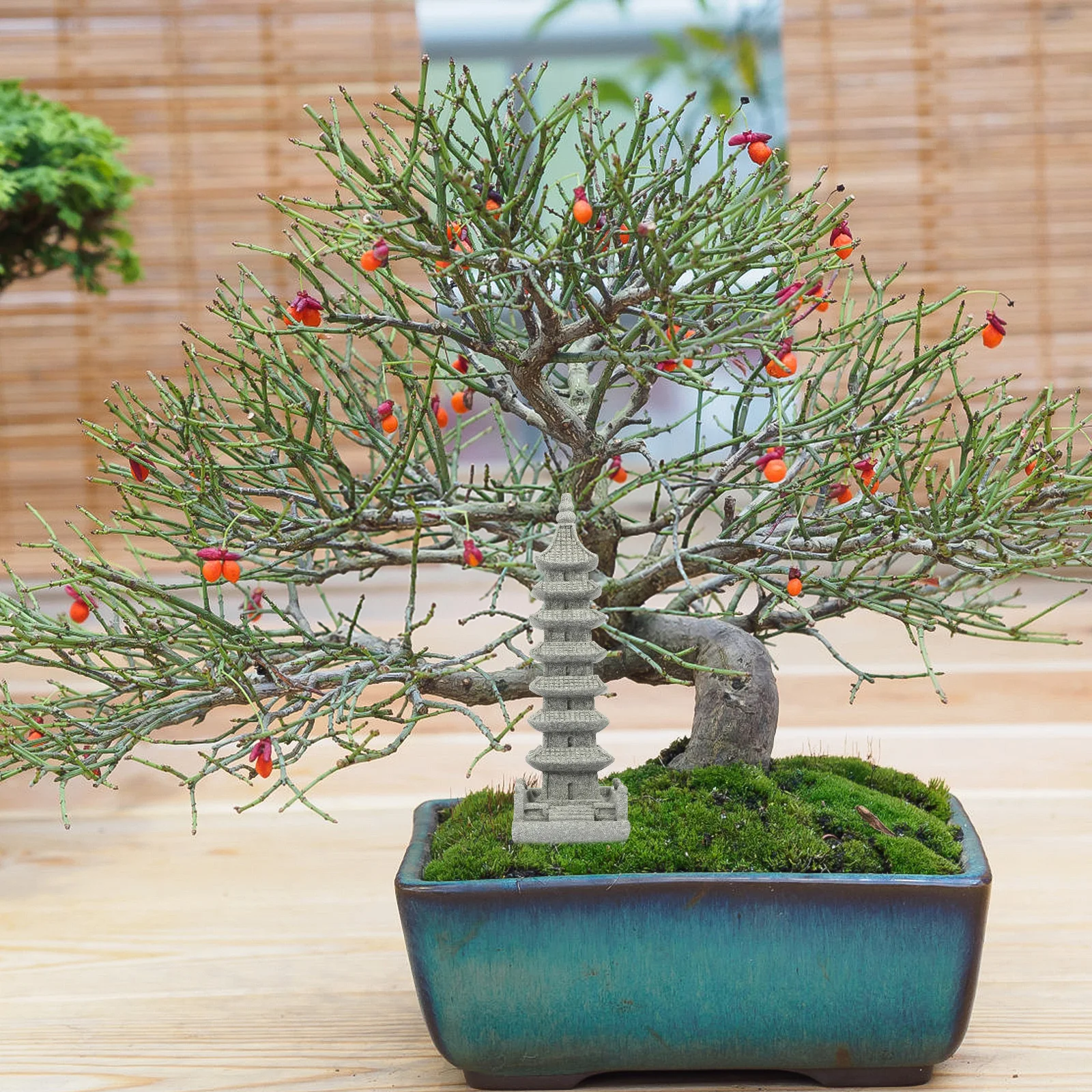 

Wenchang Tower Micro Landscape Ornament Material Micro Landscape Zen Style Decor Bonsai Garden Home Decor Zen Style