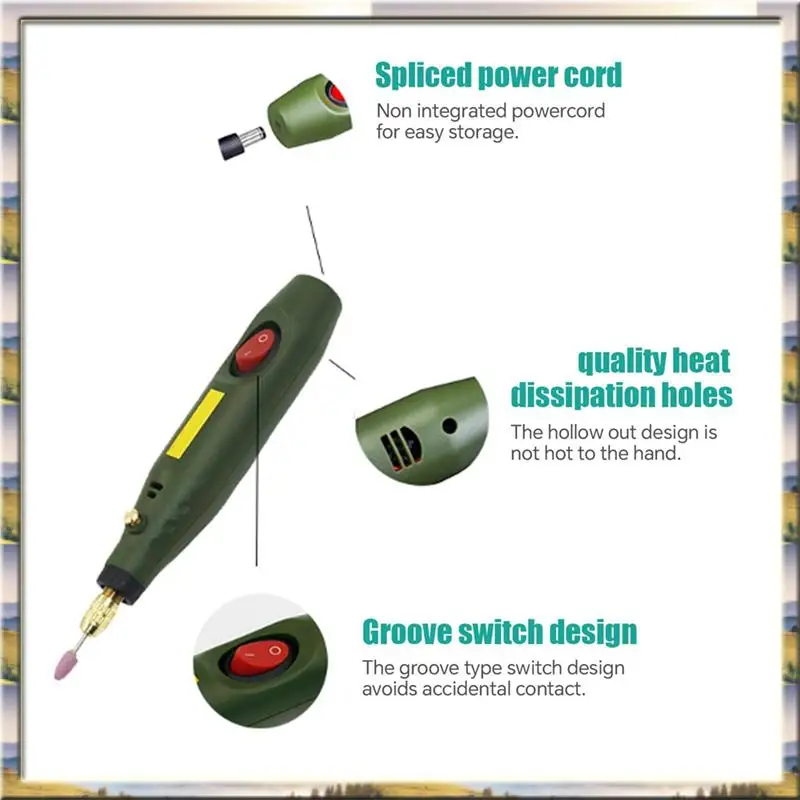 

AA46 HOT-Mini Electric Drill Power Tools Multifunctional Grinder Grinding Accessories Set For Around-The-House And Crafting EU P