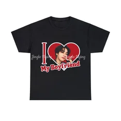 Han I Love My Boyfriend TShirt Skz Han Jisung Photo Gift Ideas For Kpop Fans Stays Birthday Gift And Concert