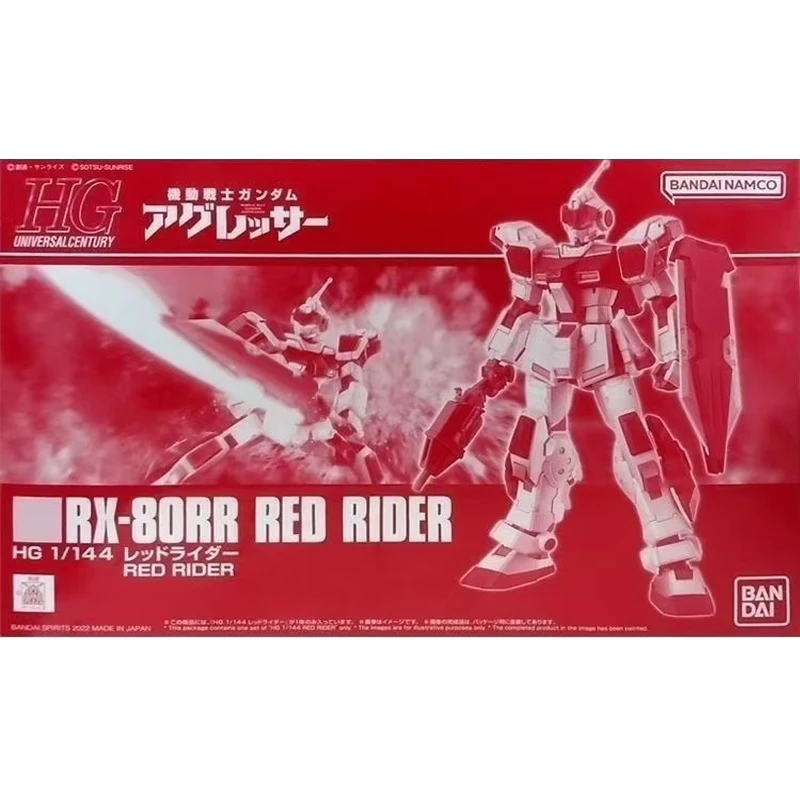 Premium banda hguc 1/144 RX-80RR red rider gundam figura de ação móvel terno montagem modelo kit brinquedos presentes para crianças