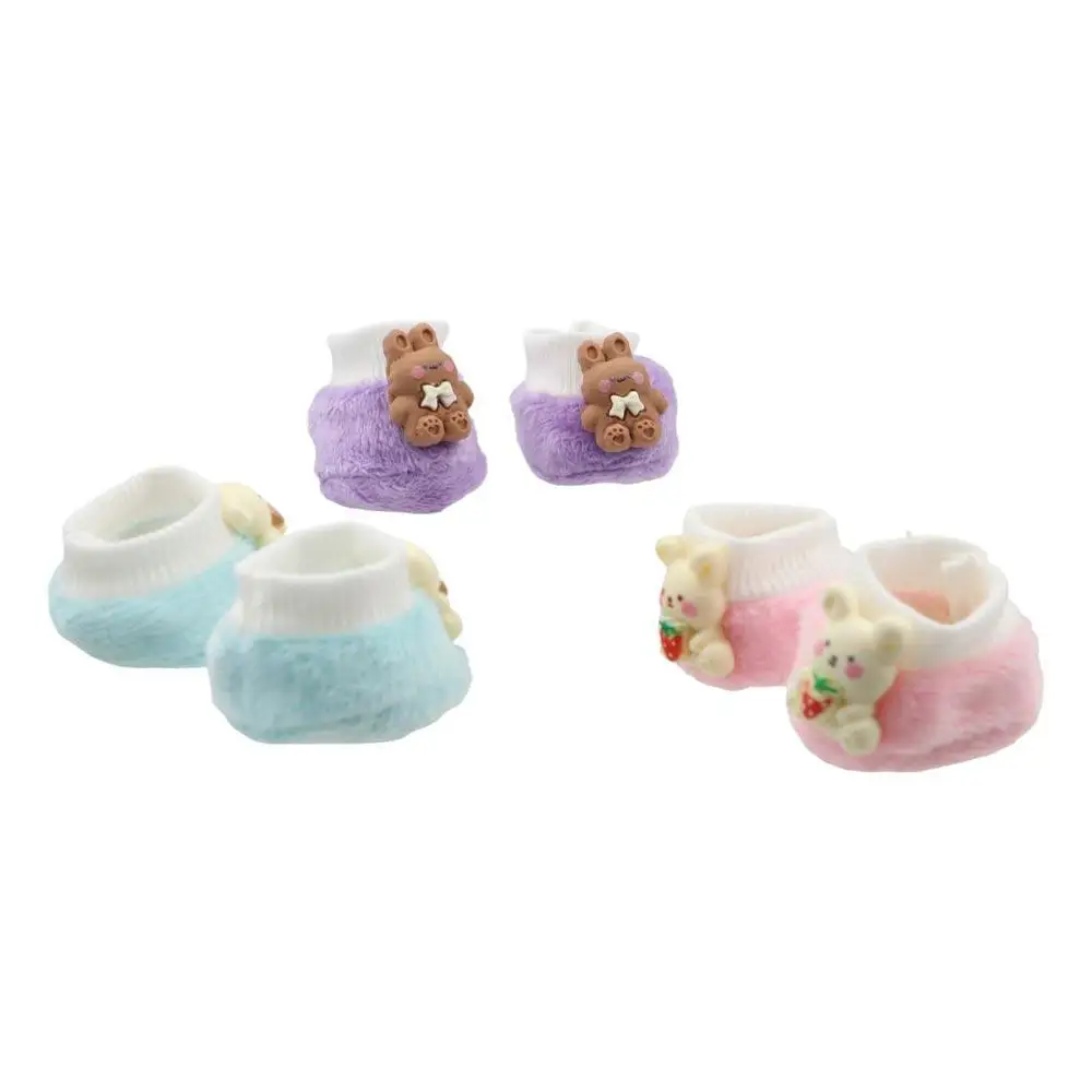 

1/12 Dolls 20cm Soft Doll Shoes Soft Doll Shoes Idol Dolls Plush Shoes Multiple Colors Bear 20cm Dolls Plush Shoes Play House