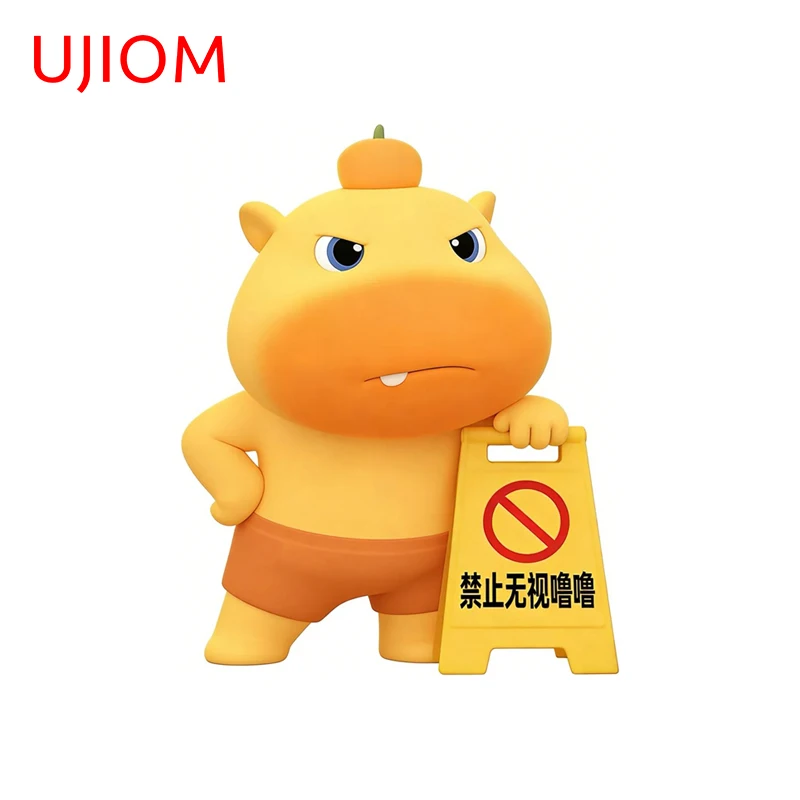 UJIOM Capybara Prohibition Of Abuse Wall Sticker Premium Amusing Design Unique Waterproof Decal Cupboard Vestibulec Decoration