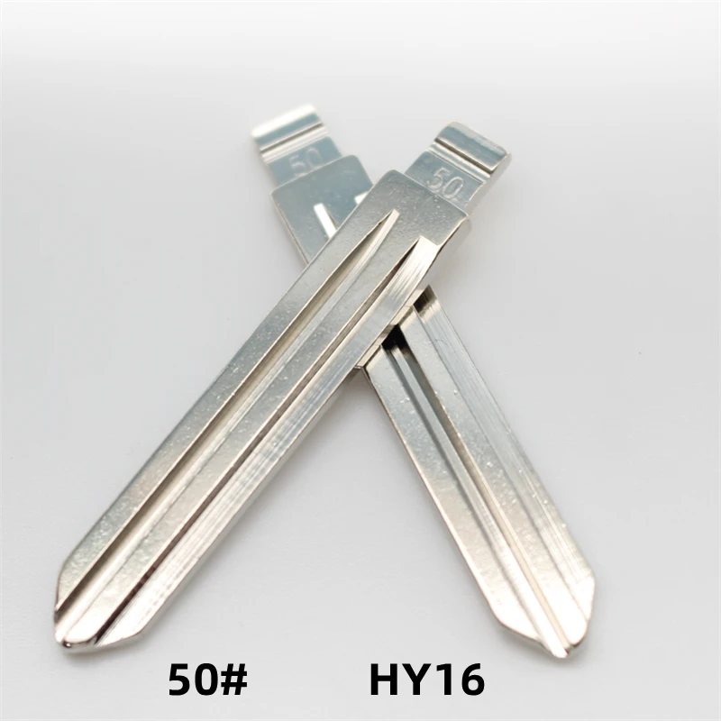 30Pcs 50# HY16 Metal Uncut Flip KD Remote Key Blade For Hyundai Elantra For Keydiy KD Xhorse VVDI JMD