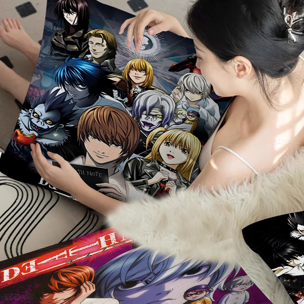 Anime Death Note Stitch Lucky Dragon Pillow Cover Sofa Cushion Cover Home Room Decoration Children Gift