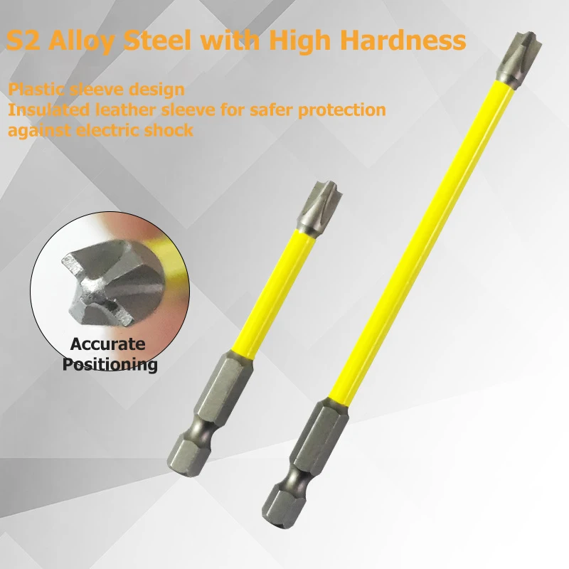 65mm 110mm Magnetic Special Slotted Cross Screwdriver Bit For Electrician FPH2 For Socket Switch  Electric Drill Bit Head Tools