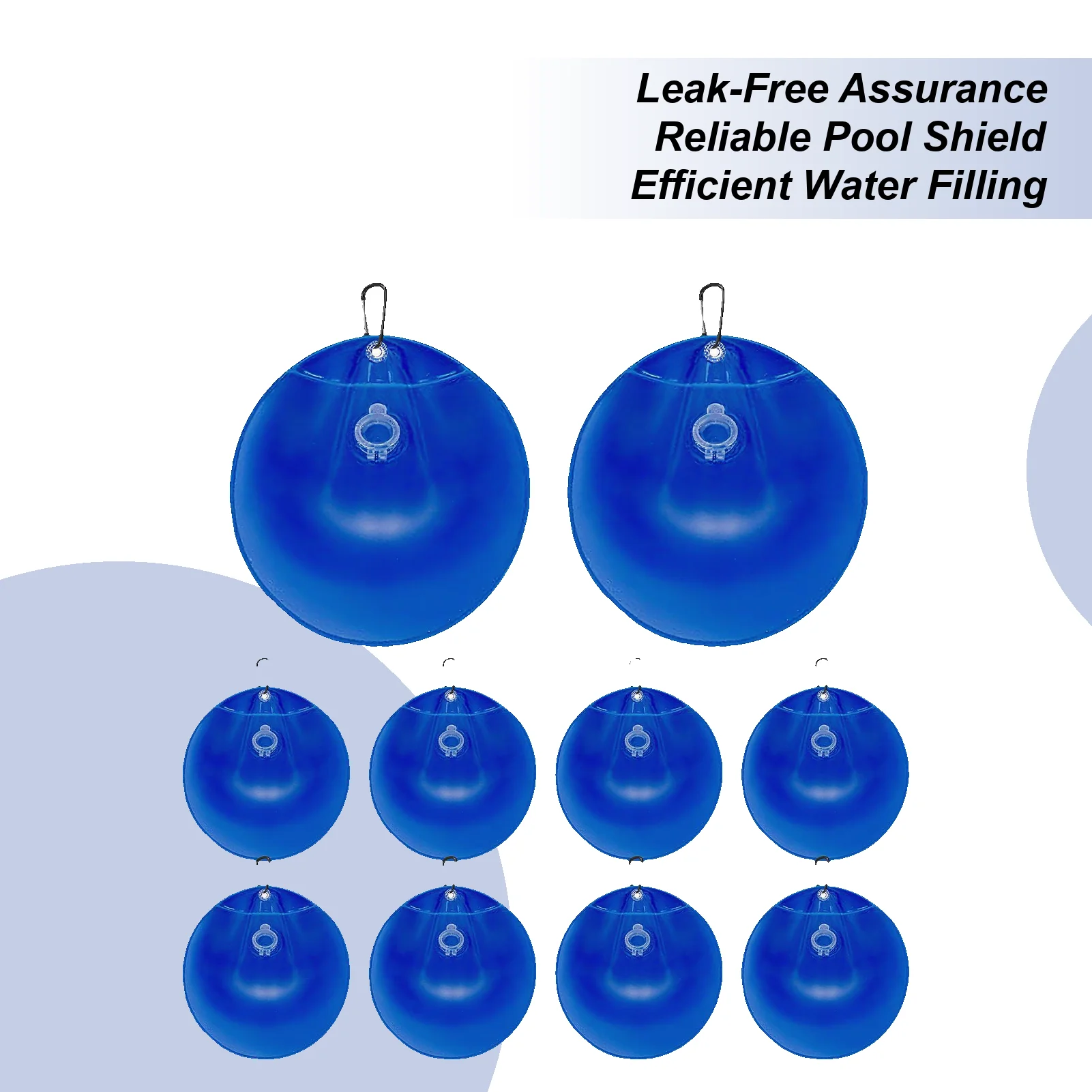 

Pool Cover Water Bags 10 Pieces Water Bags With Buckle For Pool Thickened Tub Weights For Poolside Backyard Garden Winter Ground