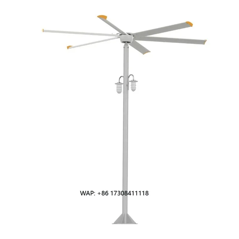 Hot Selling Aluminum Blades Electric HVLS Industrial Pedestal Outdoor Hotel Ventilation Fan
