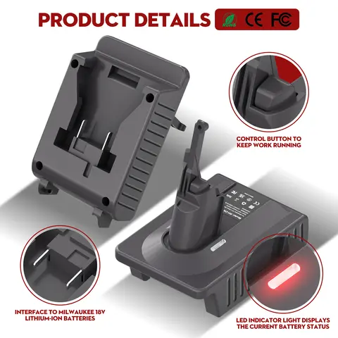 10 best sales डायसन बैटरी एडाप्टर - №7