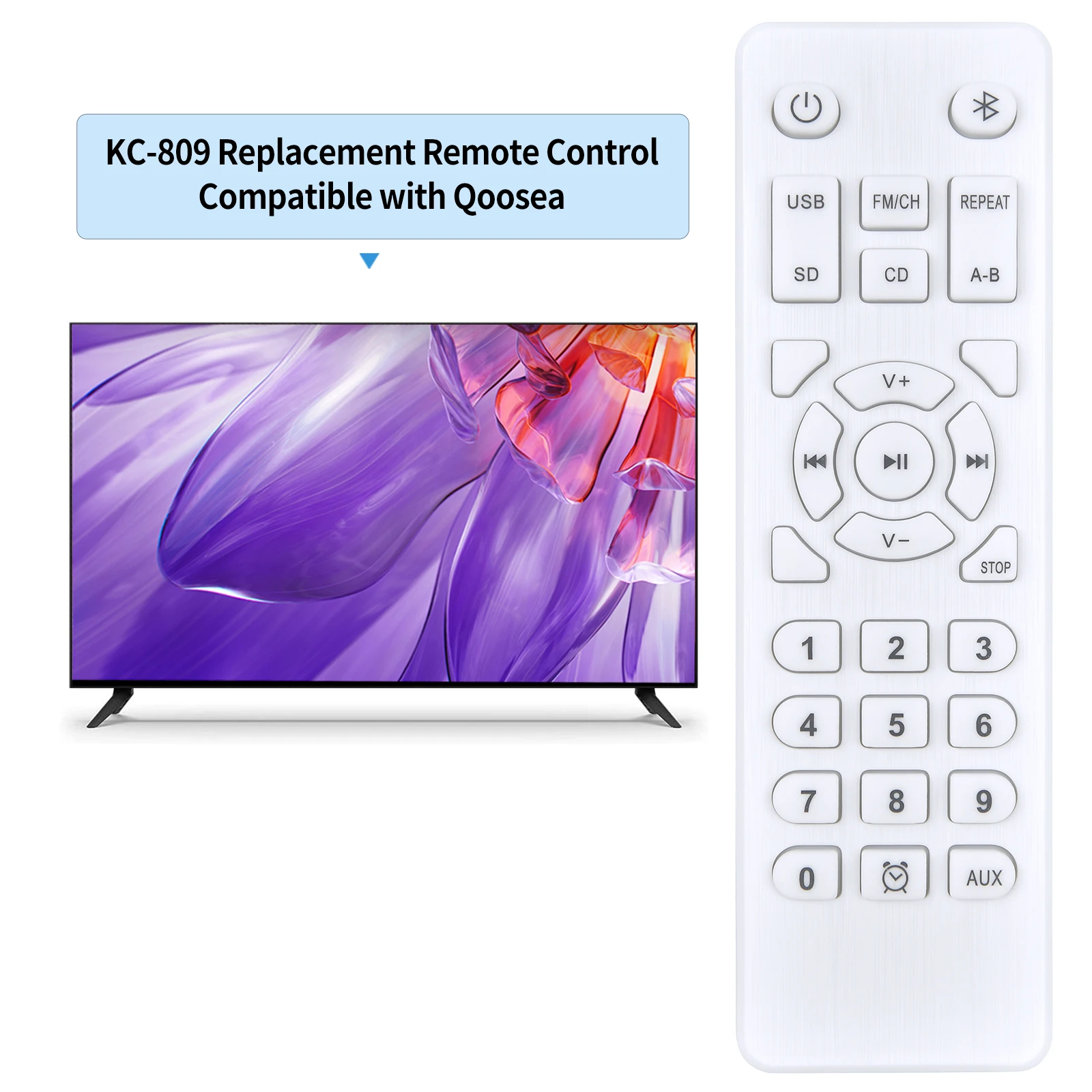 New Remote Control For Qoosea Desktop CD Player KC-809