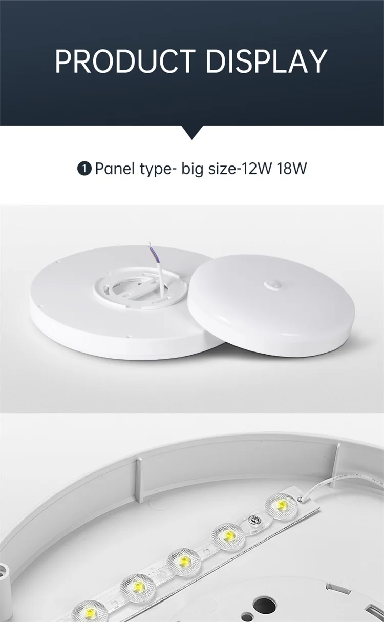 Led-deckenleuchte Mit Bewegungssensor 110-220 V Menschliches Infrarot Smart Zimmer Lampe 20 W 40 W Decke lampen Für Eingang Balkon Korridor – Detail 9
