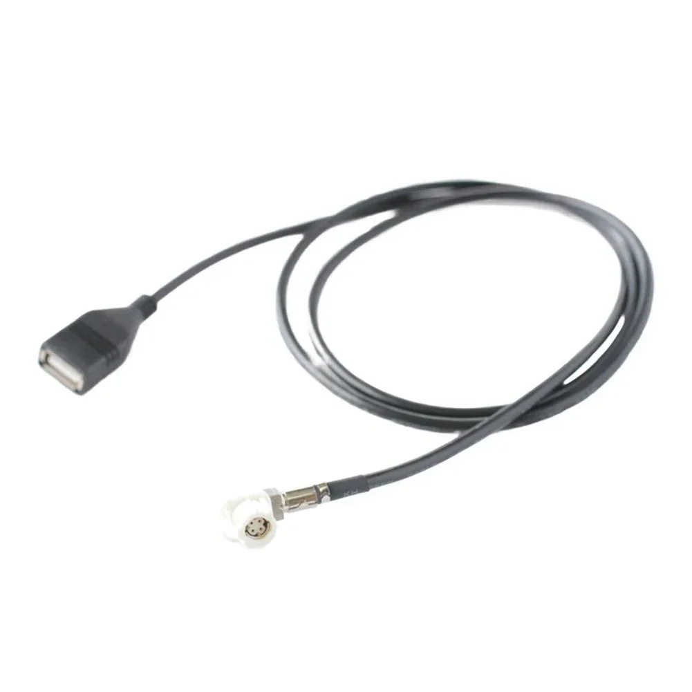 

4-контактный USB-видеокабель, видеокабель, жгут проводов CIC, черный автомобильный радиоразъем, быстрая установка, длина линии 100 см