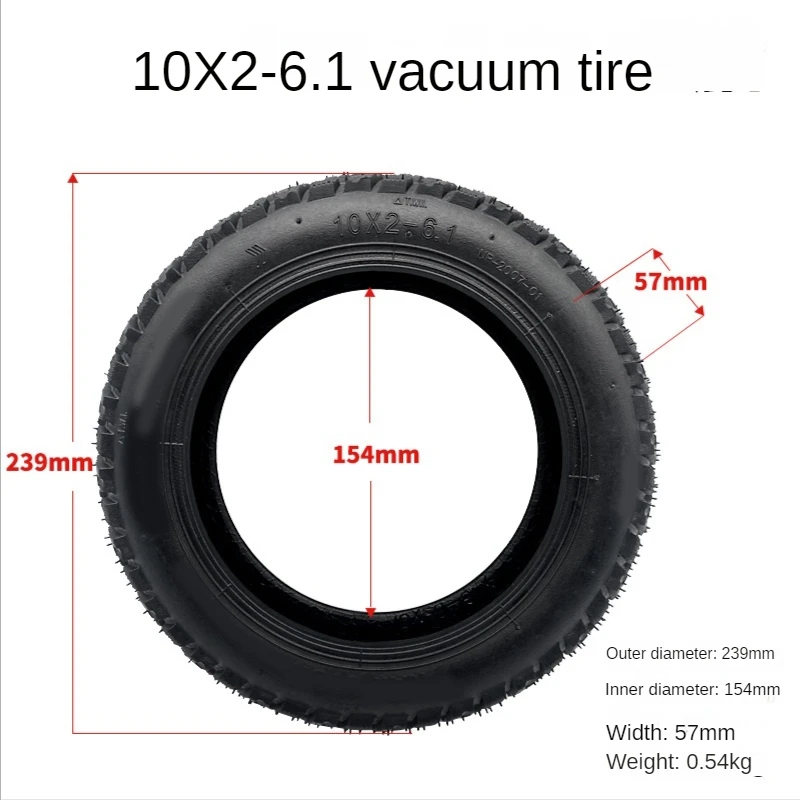 1 Piece Fit For Xiaomi Scooter M365/1S/Pro/Pro2 Modified Tire 10X2-6.1 Vacuum Tire Tire Pneumatic Tire Parts Accessories