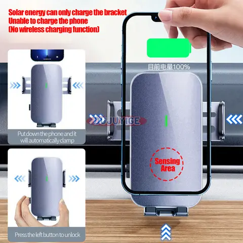 Mobiltelefonhållare Specialfast fäste Solmagnetisk trådlös laddning för Land Rover Discovery 5 L462 2017-2022 2018 10 best sales Land Rover Discovery 5 tillbehör - №5