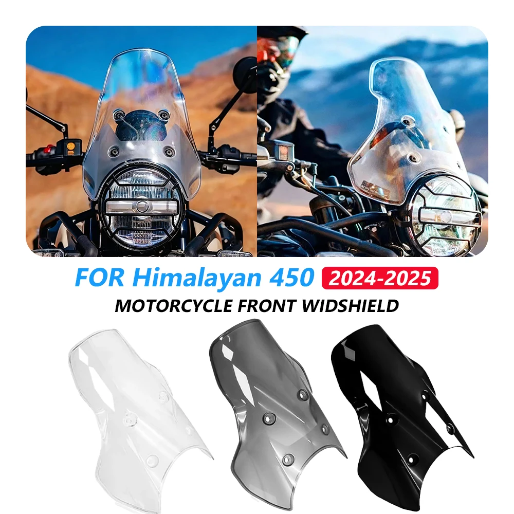 For Himalayan 450 452 Himalayan450 2025 2024 Frontal Windscreen Fairing Shroud Motorcycle Wind Deflector Shield Windshield Gear